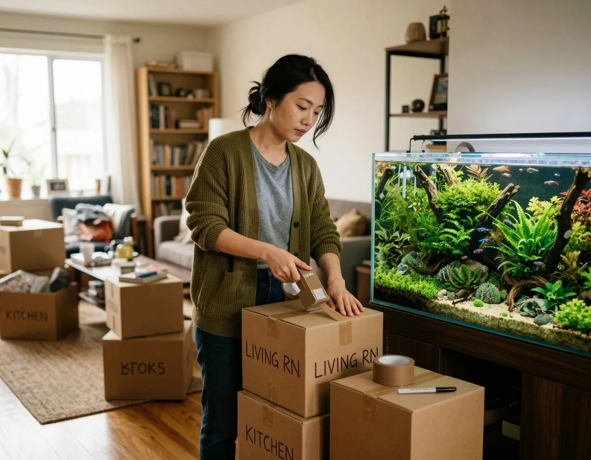 100% 생존! 물고기 어항 포장이사 방법 및 대형 수조 이동 가이드