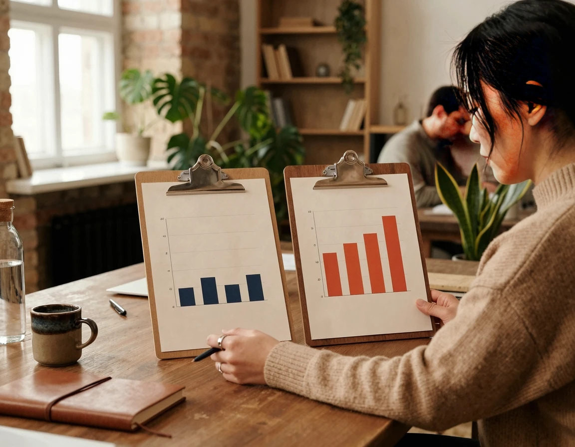 평일과 주말의 이사 견적 차이를 보여주는 비교 그래프